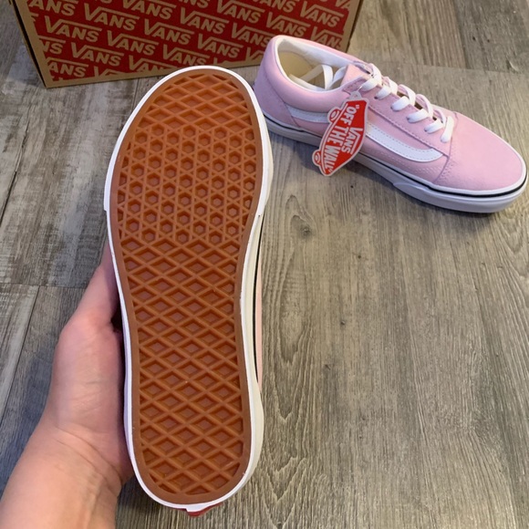 Vans old skool pink and white shoes sneakers - Picture 5 of 7